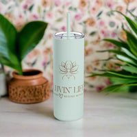 Thumbnail for Love Begins with You Travel Tumbler, Inspirational Drinkware, Self-Love Gift