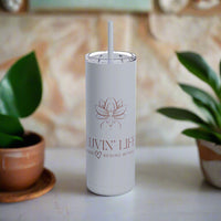 Thumbnail for Love Begins with You Travel Tumbler, Inspirational Drinkware, Self-Love Gift