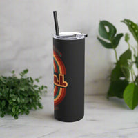 Thumbnail for 1970s Retro Graphic Travel Tumbler, Heal Typography for Mindful Living