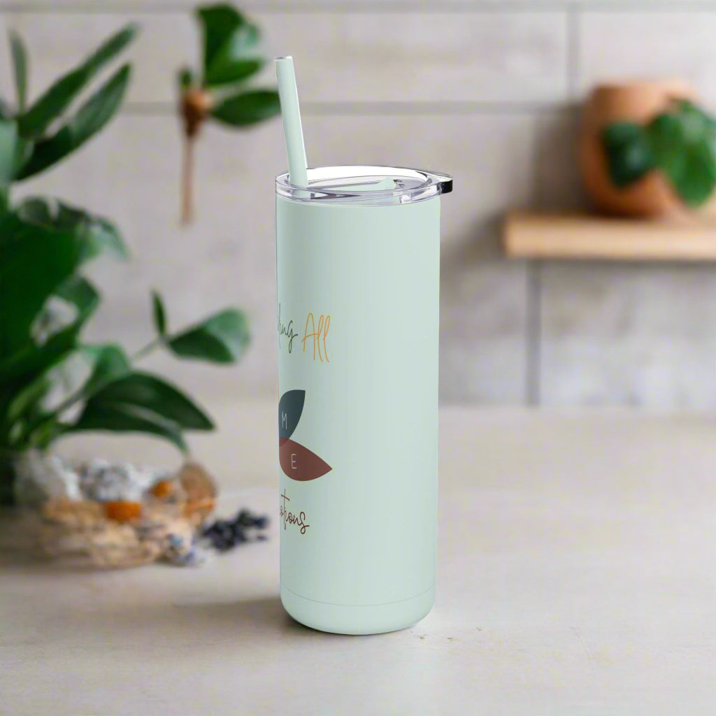 Shame Acronym Emotional Healing Lotus Flower Tumbler, Self Growth Cup