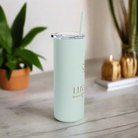 Thumbnail for Love Begins with You Travel Tumbler, Inspirational Drinkware, Self-Love Gift