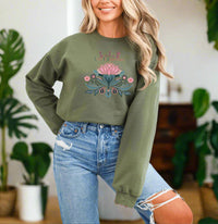 Thumbnail for Spiritual Lotus Sweatshirt, Love Is Everything, Mindfulness & Healing