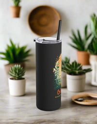 Thumbnail for a black tumbler cup with a straw in it