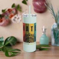 Thumbnail for Mindfulness HATE Acronym Tumbler with Lotus, Positivity Travel Cup