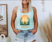 Thumbnail for a woman wearing a tank top with a tree on it