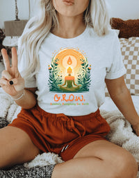 Thumbnail for a woman sitting on a bed holding up a peace sign