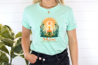 Thumbnail for Buddha Graphic Self-Worth Tee, Grow Mindful Living Typography Top