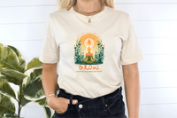 Thumbnail for Buddha Graphic Self-Worth Tee, Grow Mindful Living Typography Top