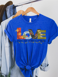Thumbnail for Floral Retro Vintage T-Shirt, Self-LOVE Graphic Tee, Boho Positivity