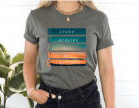 Thumbnail for Mental Health Awareness S.H.A.M.E. Typography Tee, Empowering Healing