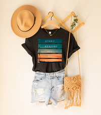 Thumbnail for Mental Health Awareness S.H.A.M.E. Typography Tee, Empowering Healing