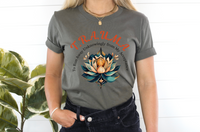 Thumbnail for Lotus Flower Trauma Healing Graphic Tee, Mental Wellness & Strength T Shirt