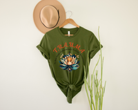 Thumbnail for Lotus Flower Trauma Healing Graphic Tee, Mental Wellness & Strength T Shirt