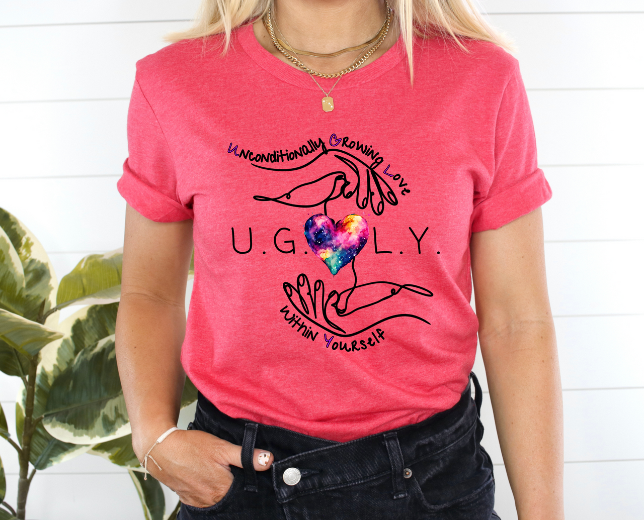 Encourage Self-Esteem & Body Positivity Graphic Tee, Empowerment Shirt
