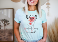 Thumbnail for Body Positivity Tee, UGLY Acronym, Self-Acceptance Awareness Shirt