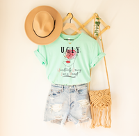 Thumbnail for Body Positivity Tee, UGLY Acronym, Self-Acceptance Awareness Shirt
