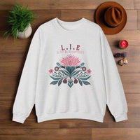 Thumbnail for Spiritual Lotus Sweatshirt, Love Is Everything, Mindfulness & Healing