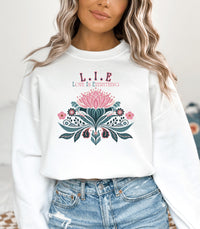 Thumbnail for Spiritual Lotus Sweatshirt, Love Is Everything, Mindfulness & Healing