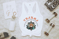 Thumbnail for a white tank top with a flower on it