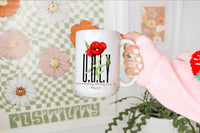 Thumbnail for a person holding a coffee mug with a flower on it