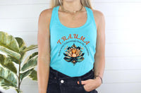 Thumbnail for a woman wearing a tank top with a flower on it