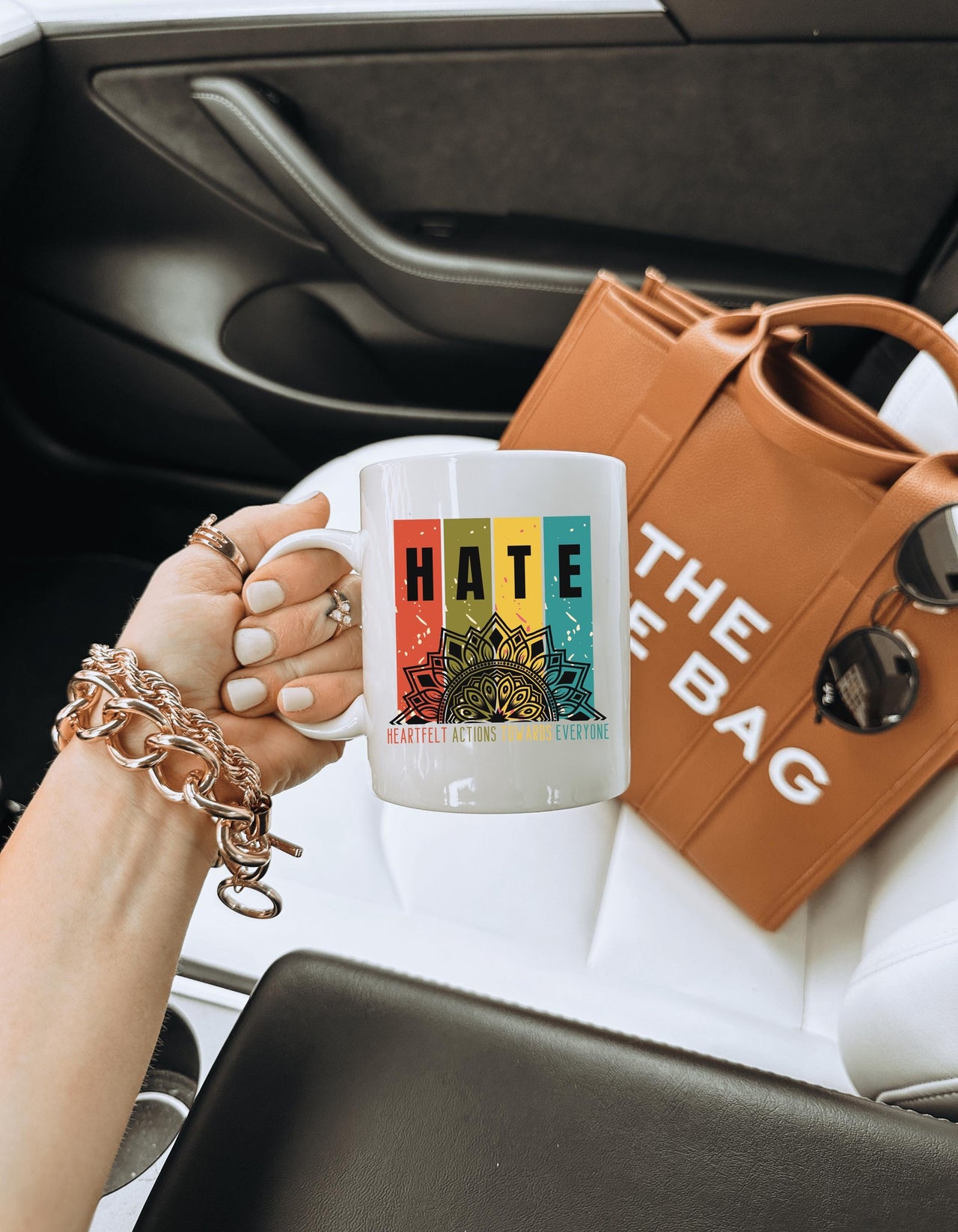 Redefine HATE Acronym Coffee Mug, Mental Wellness Awareness Gift